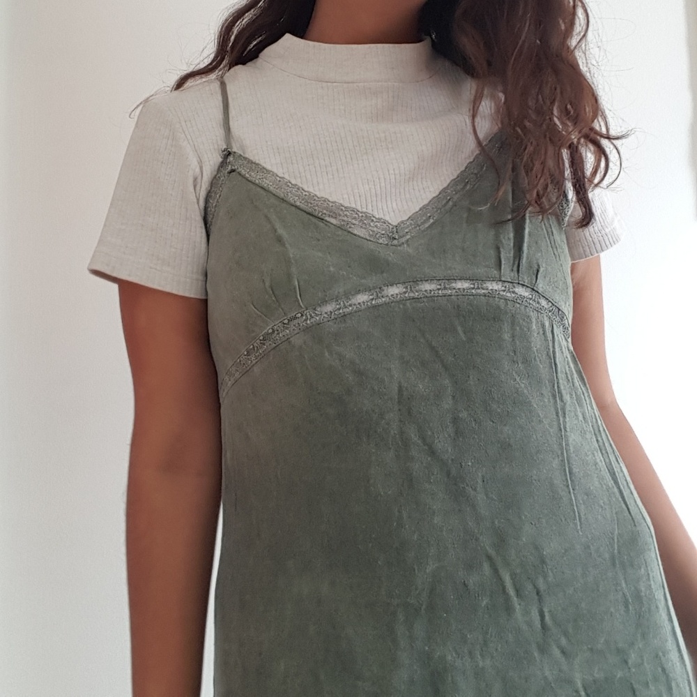 Lovely Casual Olive Dress